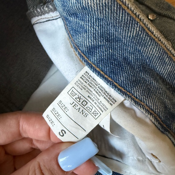 Distressed Rhinestone Studded Jeans – Size S - Picture 4 of 6